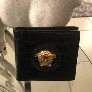 Leather Versace Wallet, Barley used mint condition
